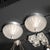 Pair of Mid Century Mottled & Fluted Murano Glass Flush Mount Chandeliers For Sale - Image 13 of 18