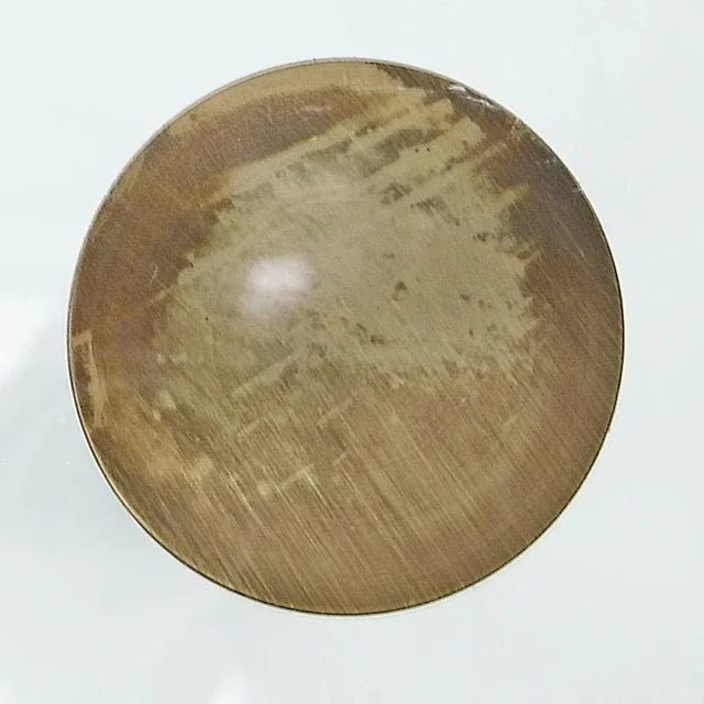 Glass & Brass Side Tables, 1960s, Set of 2 For Sale - Image 6 of 13