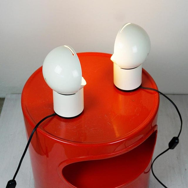 Gold Vintage Italian Space Age Asteroidi Plastictable Lamps by Siberin Caronno, 1970s, Set of 2 For Sale - Image 8 of 10