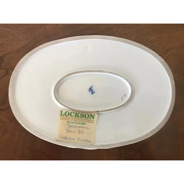 Ceramic Antique 18th Century German Furstenberg Porcelain Reticulated Fruit Bowl Painted with Flower Garland For Sale - Image 7 of 13