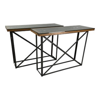 Pair of French Console Tables For Sale