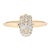 14k Dainty Hamas Hand Diamond Ring Size 7 (All Sizes Available) For Sale