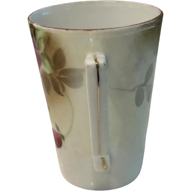 Vintage Nippon Japan Floral Hand Painted Lemonade/Iced Tea 7-Piece Set For Sale - Image 9 of 11