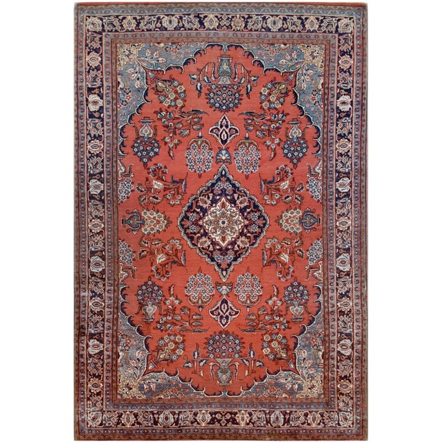 Mansour Original Persian Sarouk Rug For Sale