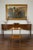 English Midcentury Mahogany Oval Two-Tiered Table with Brass Accents For Sale In Atlanta - Image 6 of 12