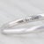 2010s 0.55ctw Round Diamond Halo Engagement Ring 14k White Gold Size 6.5 For Sale - Image 5 of 8