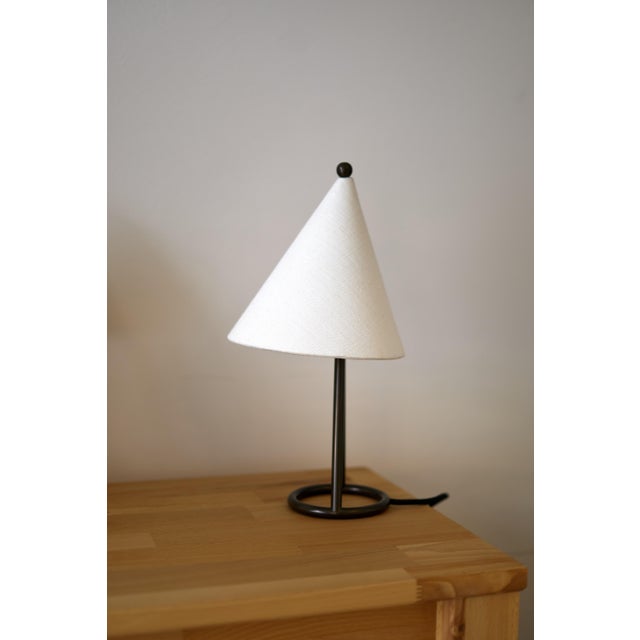 Table Lamp in Iron and Lacquered Brass by ZAVADSKI, 2022 For Sale - Image 4 of 4