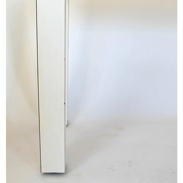 Wood 1970's Mid Century Modern Parsons Table Console or Desk For Sale - Image 7 of 12