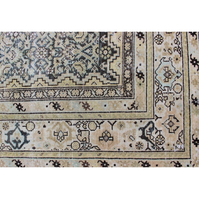 Large Gallery Persian Malayer Runner With Herati Design in Gray and Earth Tones 7'6 X 13'2 For Sale - Image 10 of 16