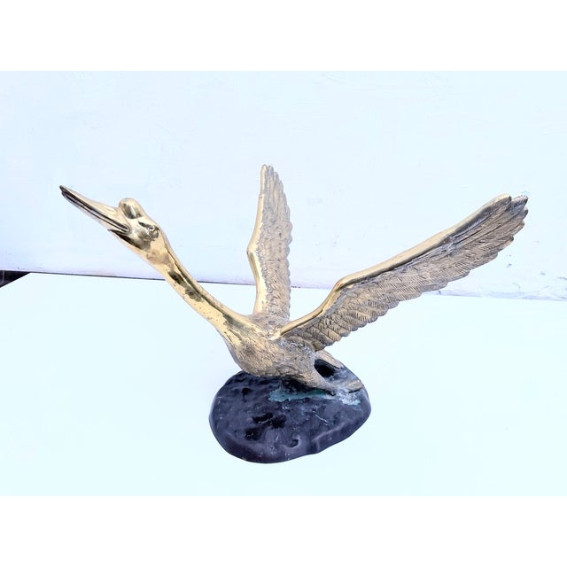 Brown Hollywood Regency Swan Metal Coffee Table, 1960s For Sale - Image 8 of 16