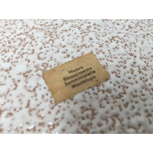 Italian Handcrafted Art Studio Pottery Plate For Sale In Palm Springs - Image 6 of 7