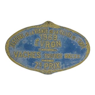 1969 French Agricultural Sign For Sale