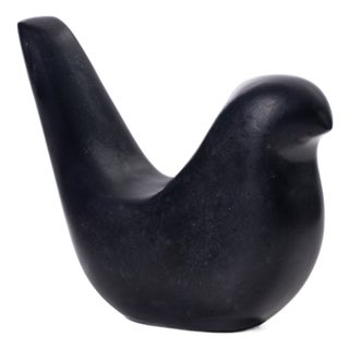 Black Marble Bird Statue For Sale