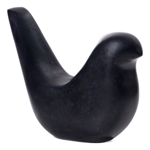 Black Marble Bird Statue For Sale