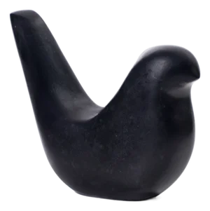 Black Marble Bird Statue