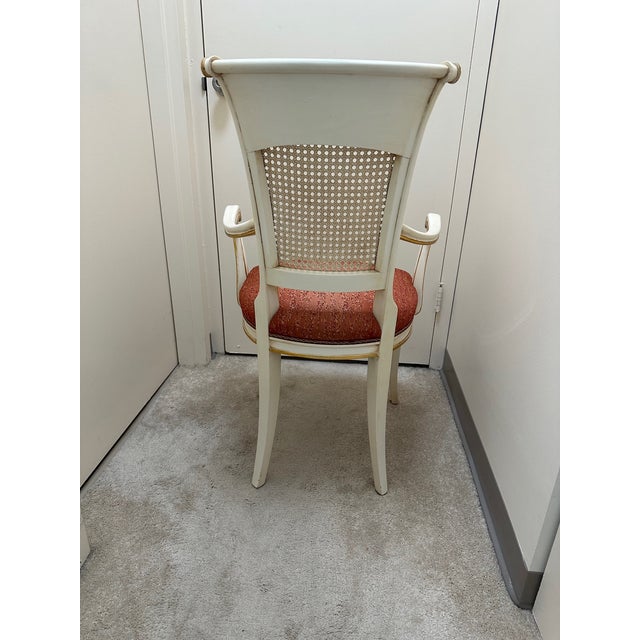 Neoclassical Vintage Neoclassical Hand Crafted Painted Armchairs by Caspani Tino - Set of 2 For Sale - Image 3 of 9