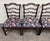 Vintage Chippendale Style Ladder Back Ribbon Back Dining Chairs - Set of 4 For Sale - Image 4 of 8