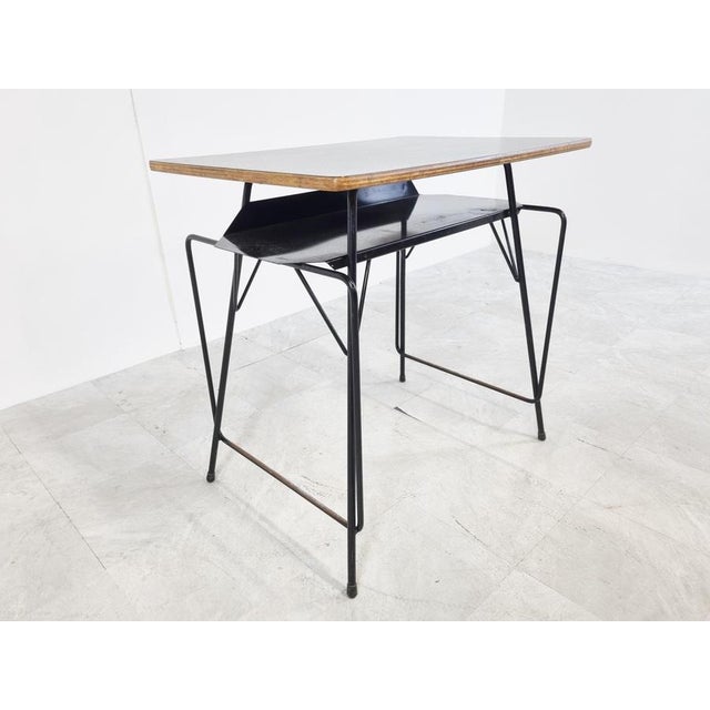 1950s Vintage Desk by Willy Van Der Meeren for Tubax, 1950s For Sale - Image 5 of 12