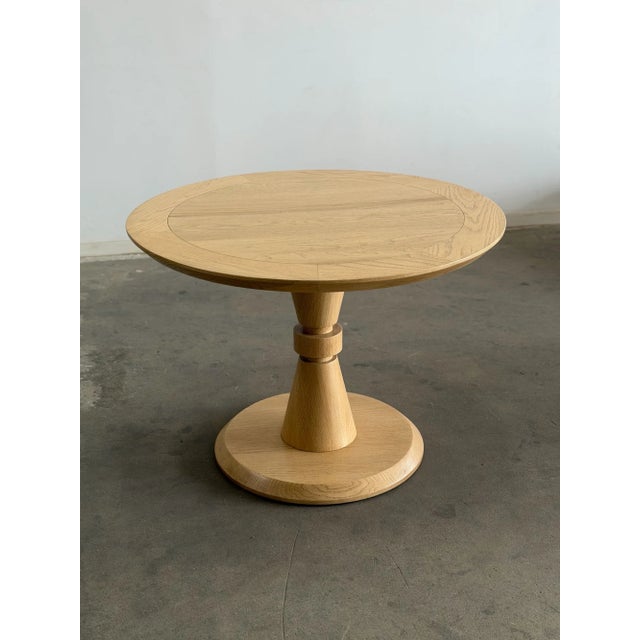 Made to Order: Forma Dining Table in White Oak, 42” For Sale - Image 13 of 15