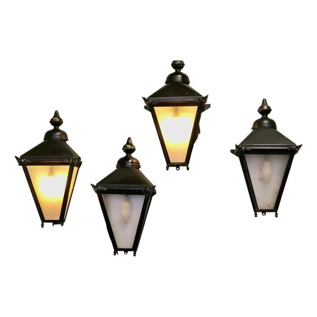 Wall Lanterns, 1960s, Set of 4 For Sale