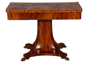 Biedermeier Game Side Table in Mahogany, 1820