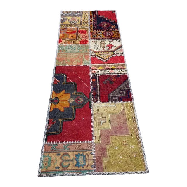 Anatolian Oushak Vintage Runner Rug For Sale