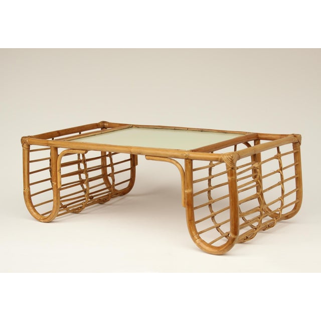 Rattan Bedside Table, 1950s For Sale - Image 4 of 13