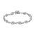 Let yourself be dazzled by this genuine .925 sterling silver link bracelet that showcases 2 1/2ct TDW of diamonds. 198...