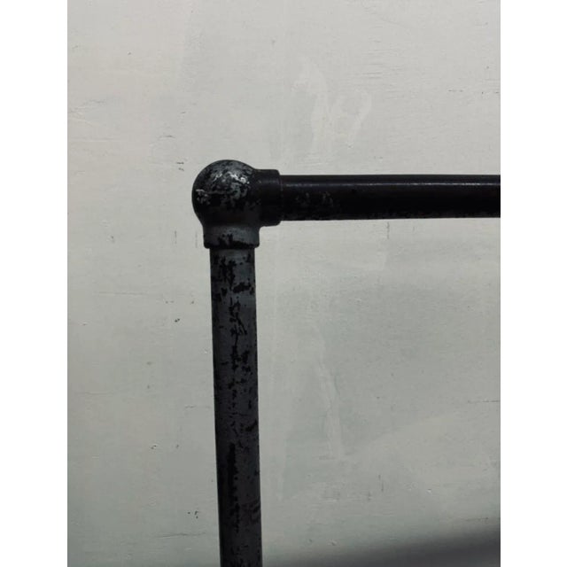 Vintage 1910 Cast Iron Clothing Rack Stamped New York For Sale - Image 4 of 4