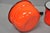Vintage Enamel Orange & Black Metal Double Boiler Nesting Pot W/ Lid For Sale - Image 10 of 13