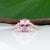 2020s 2.7Ct Cor De Rosa Morganite Ring With Earth-Mined Diamonds: Solid 14k Gold, Size 6.75 For Sale - Image 5 of 9