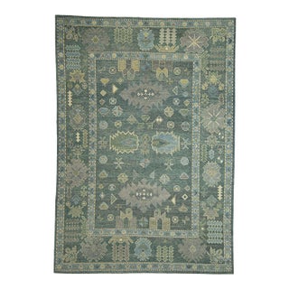 Turkish Oushak Rug 9'1" x 13' For Sale