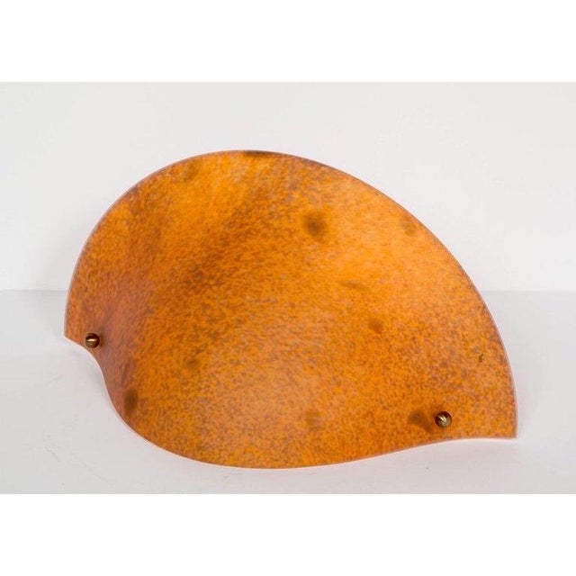 French Art Deco Molten Glass Sconces by Vianne Glass Co - a Pair For Sale In Miami - Image 6 of 8