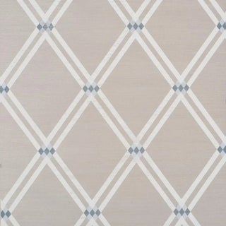 SAMPLE - Schumacher Asolo Sisal Wallpaper In Sky 1 For Sale