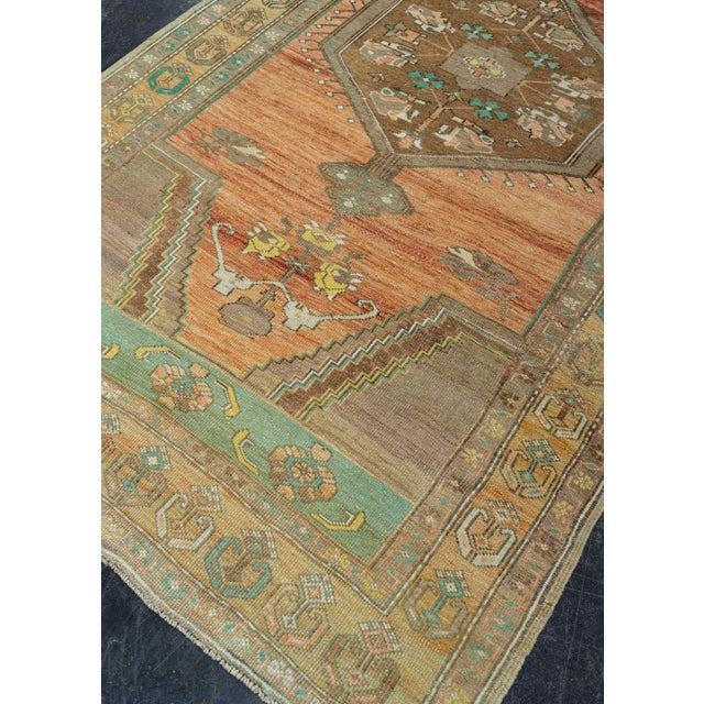 Contemporary Turkish Vintage Runner Rug 4'5" x 8'4" For Sale - Image 3 of 4