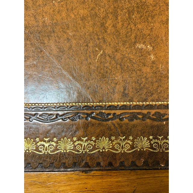Late 19th Century Mid-Century Mahogany English Partners Desk For Sale - Image 10 of 11
