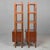 Mid Century Italian Walnut Shelf Cabinets - Pair For Sale - Image 9 of 11