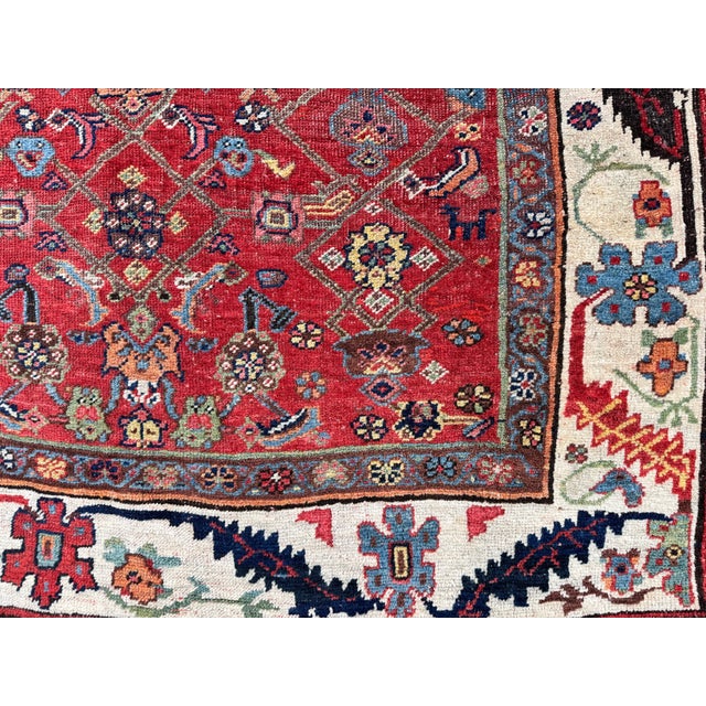 Textile Antique Bidjar Rug, 1890s For Sale - Image 7 of 18