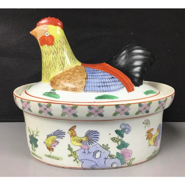 Chinese Export Rooster Chicken Tureen For Sale - Image 9 of 10