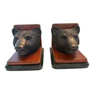 Vintage Bear Bookends by Maitland-Smith