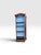 Antique Tall Wood Wall-Hanging Display Cabinet With Arched Wire Mesh Door For Sale In West Palm - Image 6 of 9