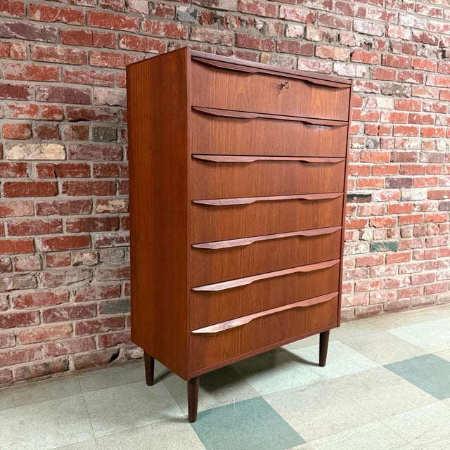 Danish Teak Chest of Drawers by Tibergaard Møbler, Attributed For Sale - Image 9 of 9