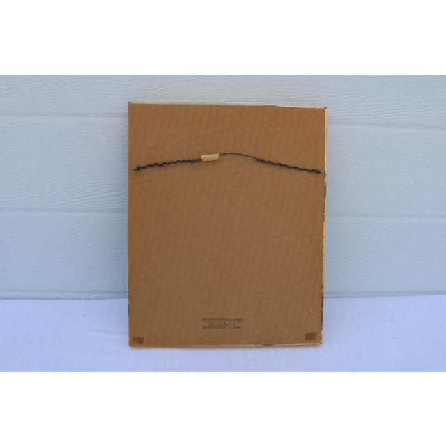 Realism Vintage Botanical Watercolor Painting Signed For Sale - Image 3 of 6