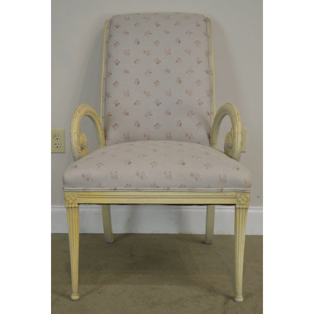 Grosfeld House 1940's Hollywood Regency Carved Armchairs - a Pair For Sale - Image 11 of 13