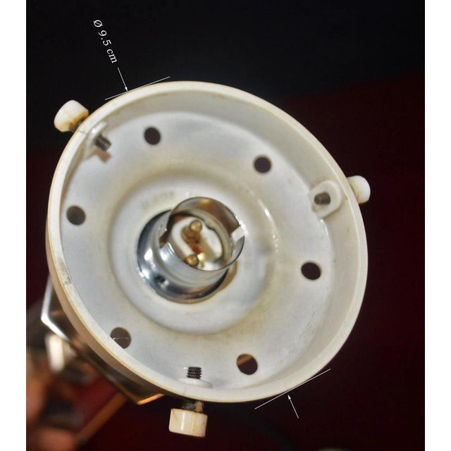 French Art Deco Silver-Plated Table Lamp with Opaline Glass Shade, 1920s For Sale - Image 9 of 18