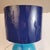 Glass Art Deco Table Lamp in Blue Glass Sphere from Charles Schneider Workshop, France, 1940s For Sale - Image 7 of 18