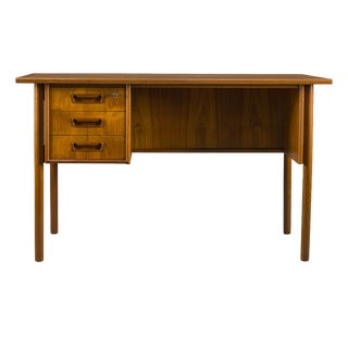 Mid-Century Danish Teak Desk from Gunnar Nielsen Tibergaard, 1960s For Sale