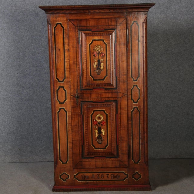 Small Antique Baroque Cabinet, 1800 For Sale - Image 12 of 18