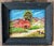 Folk Art, Americana Small Oil Paintings - Collection of 3 in Original Wood Frames For Sale - Image 4 of 6
