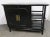Vintage Mid Century Asian Style Ebonized 2-Door Server For Sale - Image 4 of 10